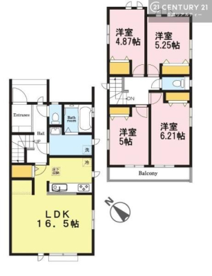 Ԏ} 4LDK̖͓IȊԎILDK͂ƂԂŁAƑƂ̒c񎞊ԂAw[̂ɂȂ܂ˉƑƂ̒[܂ARƏΊ炪łI