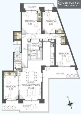 Ԏ} 4LDK̖͓IȊԎILDK͂ƂԂŁAƑƂ̒c񎞊ԂAw[̂ɂȂ܂ˉƑƂ̒[܂ARƏΊ炪łI