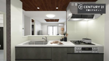 �����\�z�}(����) �Ζʎ��V�X�e���L�b�`�����̗p���Ă��܂��I���Ƒ��̃R�~���j�P�[�V���������R�Ƒ�����݌v�ł��B
���q�l�ɂ��ڂ��͂��̂Ŋ������ł��ˁB���[�͂�����܂��I�i�L�b�`���C���[�W�}�j