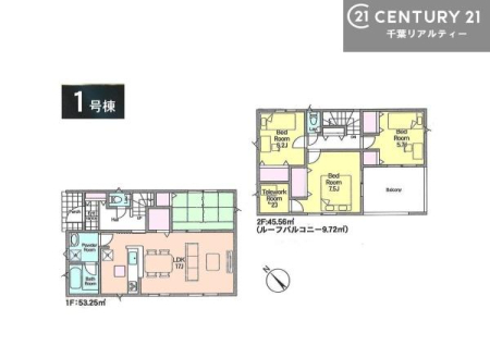 �Ԏ��} 4LDK�̂�Ƃ肠��Ԏ��́A�Ƒ����ꂼ��̋��ꏊ���m�ۂ��A
LDK�𒆐S�ɂ��������Œc���̎��Ԃ��L���ɁB
�S�����[�����ŏZ��Ԃ���������ۂĂ�݌v�ł��B