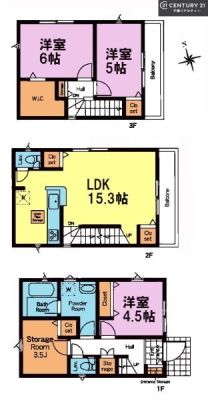 �Ԏ��} 3SLDK�̖��͓I�ȊԎ��ILDK�͂������Ƃ�����ԂŁA���Ƒ��Ƃ̒c��񎞊Ԃ��A����w�[���������̂ɂȂ�܂��ˉƑ��Ƃ̒����[�܂�A���R�ƏΊ炪���������ł��I