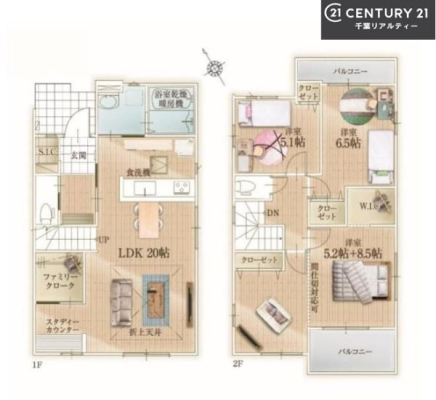 �Ԏ��} 3LDK�̖��͓I�ȊԎ��ILDK�͂������Ƃ�����ԂŁA���Ƒ��Ƃ̒c��񎞊Ԃ��A����w�[���������̂ɂȂ�܂��ˉƑ��Ƃ̒����[�܂�A���R�ƏΊ炪���������ł��I