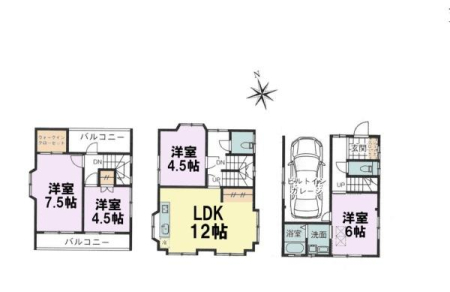 �Ԏ��} 4LDK�̖��͓I�ȊԎ��ILDK�͂������Ƃ�����ԂŁA���Ƒ��Ƃ̒c��񎞊Ԃ��A����w�[���������̂ɂȂ�܂��ˉƑ��Ƃ̒����[�܂�A���R�ƏΊ炪���������ł��I