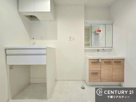 ���ʑ�E���ʏ� �܂�Ńz�e���̃p�E�_�[���[���̂悤�Ȑ��ʃX�y�[�X�B
�L���J�E���^�[�̓��C�N��w�A�Z�b�g�ɂ��g���₷���A���̏������X���[�Y�ł��B