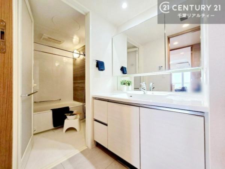 ���ʑ�E���ʏ� �܂�Ńz�e���̃p�E�_�[���[���̂悤�Ȑ��ʃX�y�[�X�B
�L���J�E���^�[�̓��C�N��w�A�Z�b�g�ɂ��g���₷���A���̏������X���[�Y�ł��B