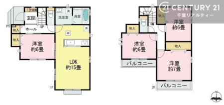 �Ԏ��} 4LDK�̊Ԏ��́A���Ƒ����ꂼ��̃v���C�x�[�g��Ԃ��m�ۂ��Ȃ���A���r���O�𒆐S�Ɏ��R�ƏW�܂��o�����X�̗ǂ��v�����ł��B