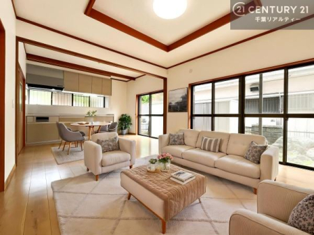 ���r���O �Ƌ��CG�p�[�X�ł��B�傫�ȑ����炽���Ղ�̗z���������閾�邢���r���O�B�J�����̂��郊�r���O�ŉƑ��c���̂��났�̎��Ԃ��߂����܂��I