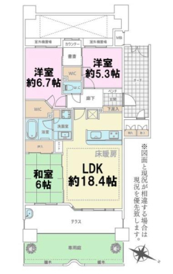 間取り図 3LDKの魅力的な間取り！LDKはゆったりとした空間で、ご家族との団らん時間が、より一層充実したものになりますね！家族との仲が深まり、自然と笑顔が増えそうです！