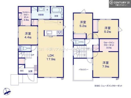間取り図 4LDKの魅力的な間取り！LDKはゆったりとした空間で、ご家族との団らん時間が、より一層充実したものになりますね！家族との仲が深まり、自然と笑顔が増えそうです！
